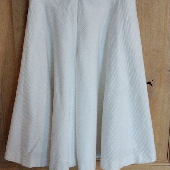 Armani Exchange White Cotton Blend Dress - Picture 3 of 12